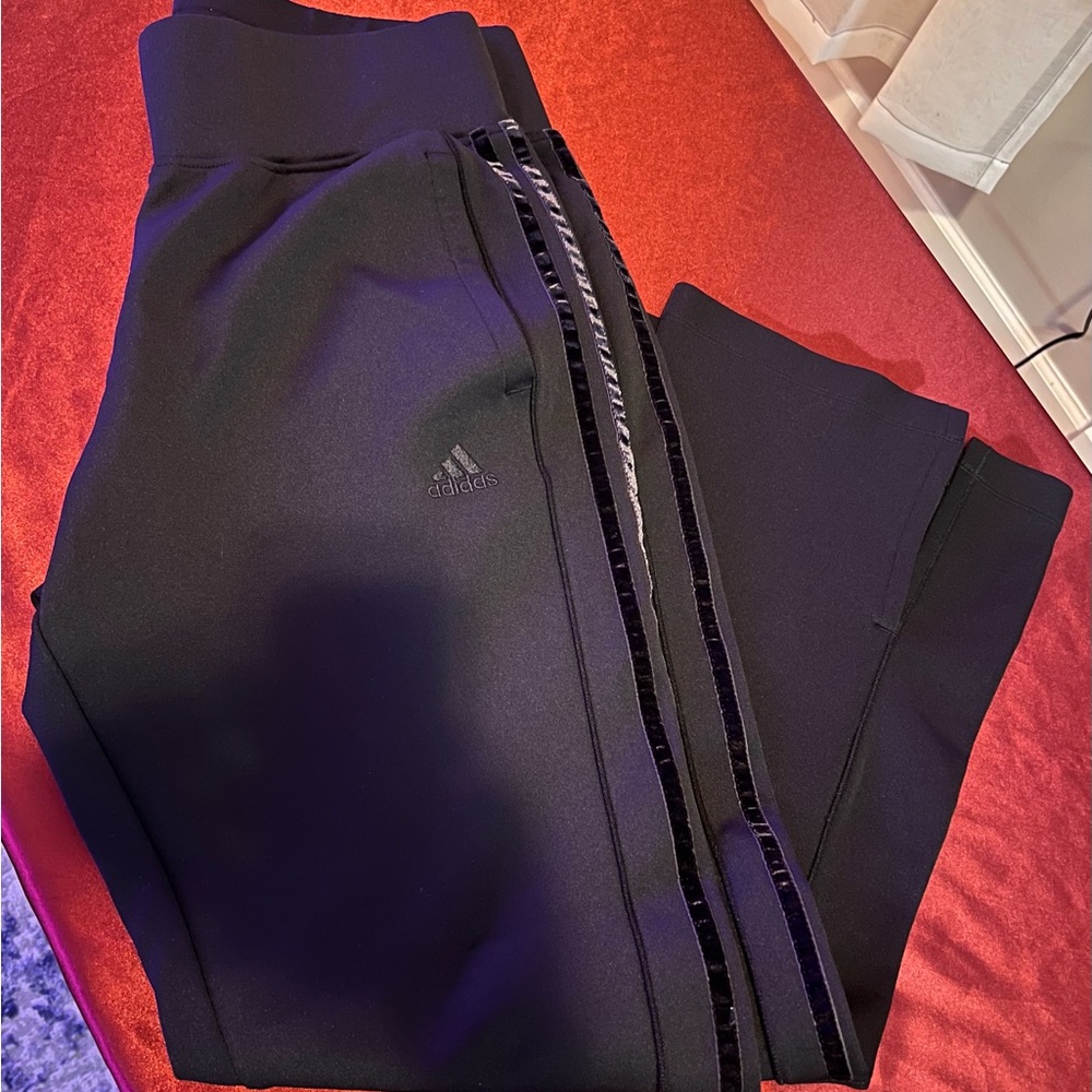 Adidas Black flare lounge pants